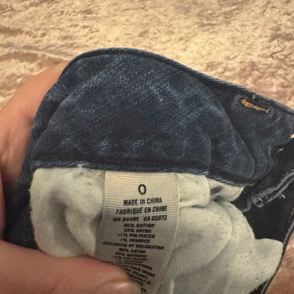 American Eagle Outfitters Blue Jean Shorts Distressed - Picture 4 of 4